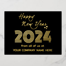 ビジネスモダン同性愛者コードクリスマスフォイルホリデイ 箔シーズンポストカード