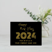 ビジネスモダン同性愛者コードクリスマスフォイルホリデイ 箔シーズンポストカード (立ち正面)