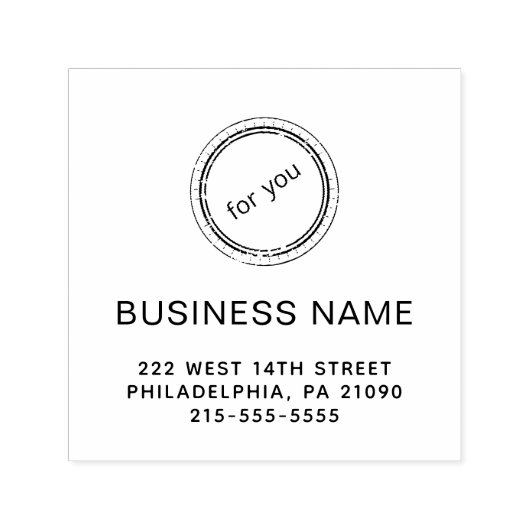 ビジネスモダン名またはロゴの自動手書きスタンプ セルフインキングスタンプ (デザイン)