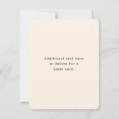 ビジネスモダン名エレガントモノグラム | ダークブラウン サンキューカード (裏面)