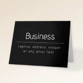 ビジネスモダン名ミニマルおよびその他の情報 |黒 カード