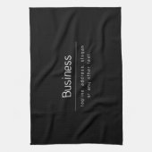 ビジネスモダン名ミニマルおよびその他の情報 |黒 キッチンタオル (縦)