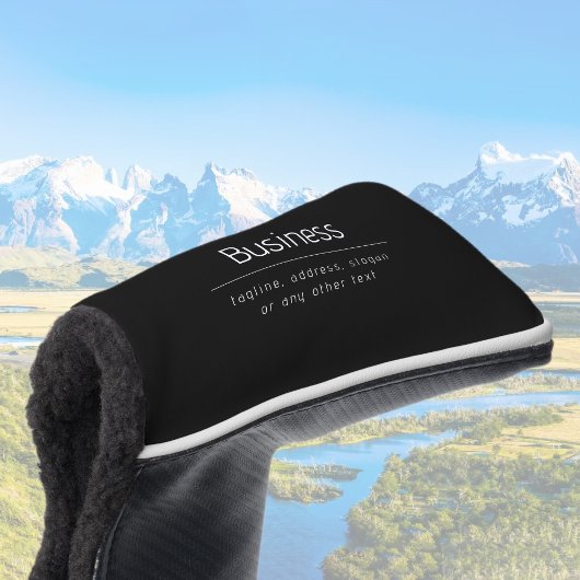 ビジネスモダン名ミニマルおよびその他の情報 |黒 ゴルフヘッドカバー