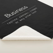 ビジネスモダン名ミニマルおよびその他の情報 |黒 シェルパブランケット (3/4)