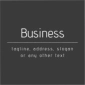 ビジネスモダン名ミニマルおよびその他の情報 |黒 シール (正面)