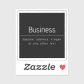 ビジネスモダン名ミニマルおよびその他の情報 |黒 シール (シート)