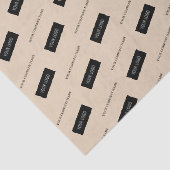 ビジネスモダン名ロゴのパッケージBeige 薄葉紙 (詳細)