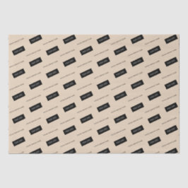 ビジネスモダン名ロゴのパッケージBeige 薄葉紙