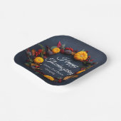 ビジネスモダン感謝祭カボチャリースパーティー ペーパープレート (傾斜あり)