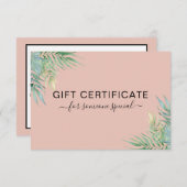ビジネスモダン証明書トロピカルギフト (正面/裏面)
