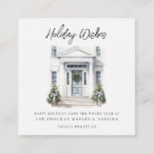 ビジネスモダン・ホリデー・ウィッシュ スクエア名刺 (正面)