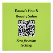 ビジネスモダンQRコード最小主義プロモーション ポスター (正面)