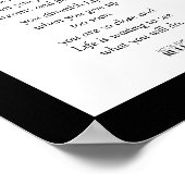 ビジネスモチベーションLuxeシルバーグリッターとブラック ポスター (角)