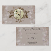 ビジネスモノグラムのばら色カードN 名刺 (正面/裏面)