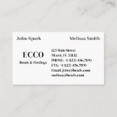 ビジネスモノグラムシンプル基本クラシック 名刺 (正面)