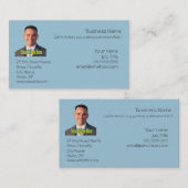 ビジネスモノグラムジェネリックポートレート新しい価値Fab 名刺 (正面/裏面)