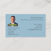 ビジネスモノグラムジェネリックポートレート新しい価値Fab 名刺 (裏面)