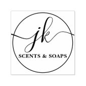 ビジネスモノグラムスクリプトロゴ名 セルフインキングスタンプ (デザイン)