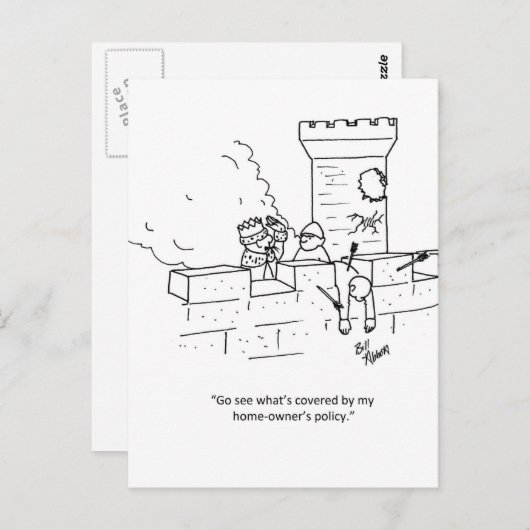 ビジネスユおもしろいーモア葉書 ポストカード (正面/裏面)