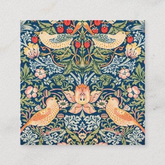 ビジネスユニークカースタイリッシュド、フローラ スクエア名刺 (正面)