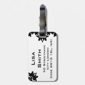 ビジネスユニークシンプルデザイエレガントナーの傾向 ラゲッジタグ (裏面縦)