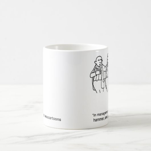 ビジネスユーモアのコーヒーマグのギフト コーヒーマグカップ (中央)