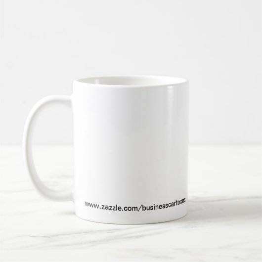 ビジネスユーモアのコーヒーマグのギフト コーヒーマグカップ (左)