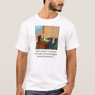 ビジネスユーモア「印象的なレジューム」Tシャツ Tシャツ