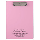 ビジネスライトピンクブラックサロン名住所電話番号 クリップボード (正面)