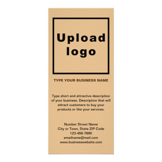 ビジネスライトブラウンラックカード ラックカード (正面)