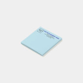 ビジネスライトブルースクエアにメモを投稿 ポストイット (アングル)