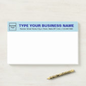 ビジネスライトブルー見出し大きな投稿it note ポストイット (デスク)