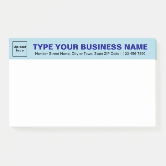 ビジネスライトブルー見出し大きな投稿it note ポストイット (正面)