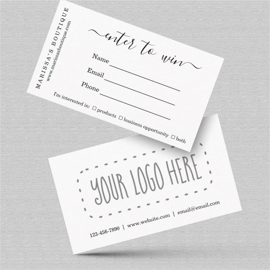 ビジネスラッフルチケット 名刺