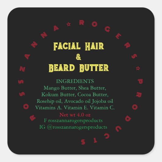 ビジネスラベル スクエアシール (正面)