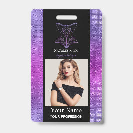 ビジネスランジェリーブティック従業員写真 バッジ