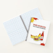 ビジネスレストランカンパニーハンバーガーホットドッグ ノートブック (内部)