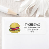 ビジネスレストランシンプル差出人住所 ラベル (インサイチュ)