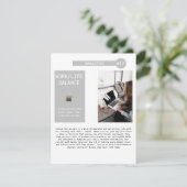 ビジネスレターメールリストのプロモーション 案内状 (スタンド正面)