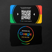 ビジネスレビューリンク Google 5スターレビュー QRコード 名刺