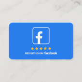 ビジネスレビューリンクFacebookレビューQRコード 名刺 (裏面)