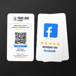 ビジネスレビューリンクFacebookレビューQRコード 名刺