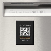 ビジネスレビュー リンクQRコード 2.5" x 3.5" マグネット (インサイチュ (食洗機))