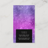 ビジネスレースランジェリーブティックロゴパープル 名刺 (裏面)