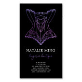 ビジネスレースランジェリーブティック マグネット名刺 (正面縦)