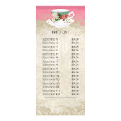 ビジネスレートカード – バロックスタイルヴィンテージバラ ラックカード (裏面)