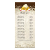 ビジネスレートカード – バロックスタイルヴィンテージレース ラックカード (裏面)