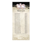 ビジネスレートカード – バロックスタイルヴィンテージレース ラックカード (裏面)