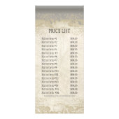 ビジネスレートカード – バロックスタイルヴィンテージレース ラックカード (裏面)