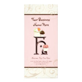 ビジネスレートカード – レターHモノグラムデザートバック ラックカード (正面)